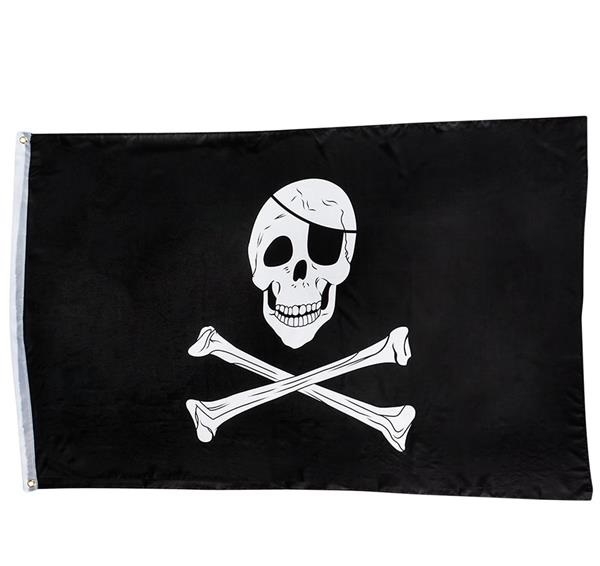 Skull and Crossbones Pirate Flag - 90cm x 150cm - by PEPPERTOWN online ...