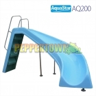 AQ200 Water Slide - Right Curve (Blue) - Showroom Sample