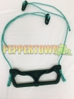Plastic Trapeze Swing on Rope - Green