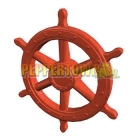 Giant Pirate Ship Wheel- RED