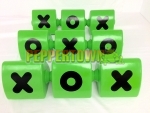 Naughts and Crosses Block - Lime Green (each)
