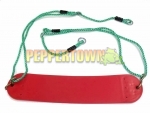 Moulded Swing Seat on Adjustable Ropes- Red