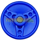 Solid Plastic Steering Wheel- Bugatti Blue