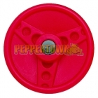 Solid Plastic Steering Wheel- Ferrari Red