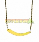 Moulded Strap Seat with Coated Chains- YELLOW