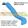 PFS14 Fibreglass Wave Slide (1200mm deck)