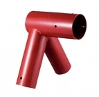 Right Angle Swing Corner - 100 x 80 x 80mm - Red