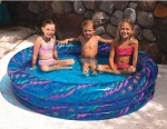 3 Ring Inflatable Pool - Blue or Yellow