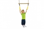 Trapeze Bar with Triangle Grips - Yellow