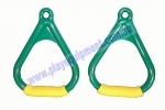 KBT Triangle Plastic Handle Soft Grips - Green/Yellow